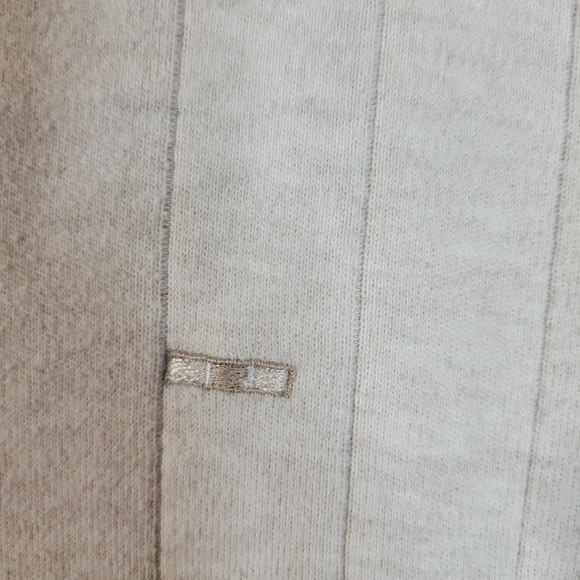 Mens Alexander Julian Colours Sweater Off White Gray Trim Size Med 100% Cotton - Picture 3 of 8